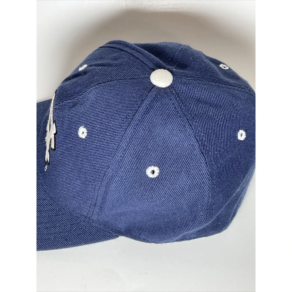 UNC Tar Heels Hat Navy Blue White Interlocking NC Logo Baseball Cap Mens